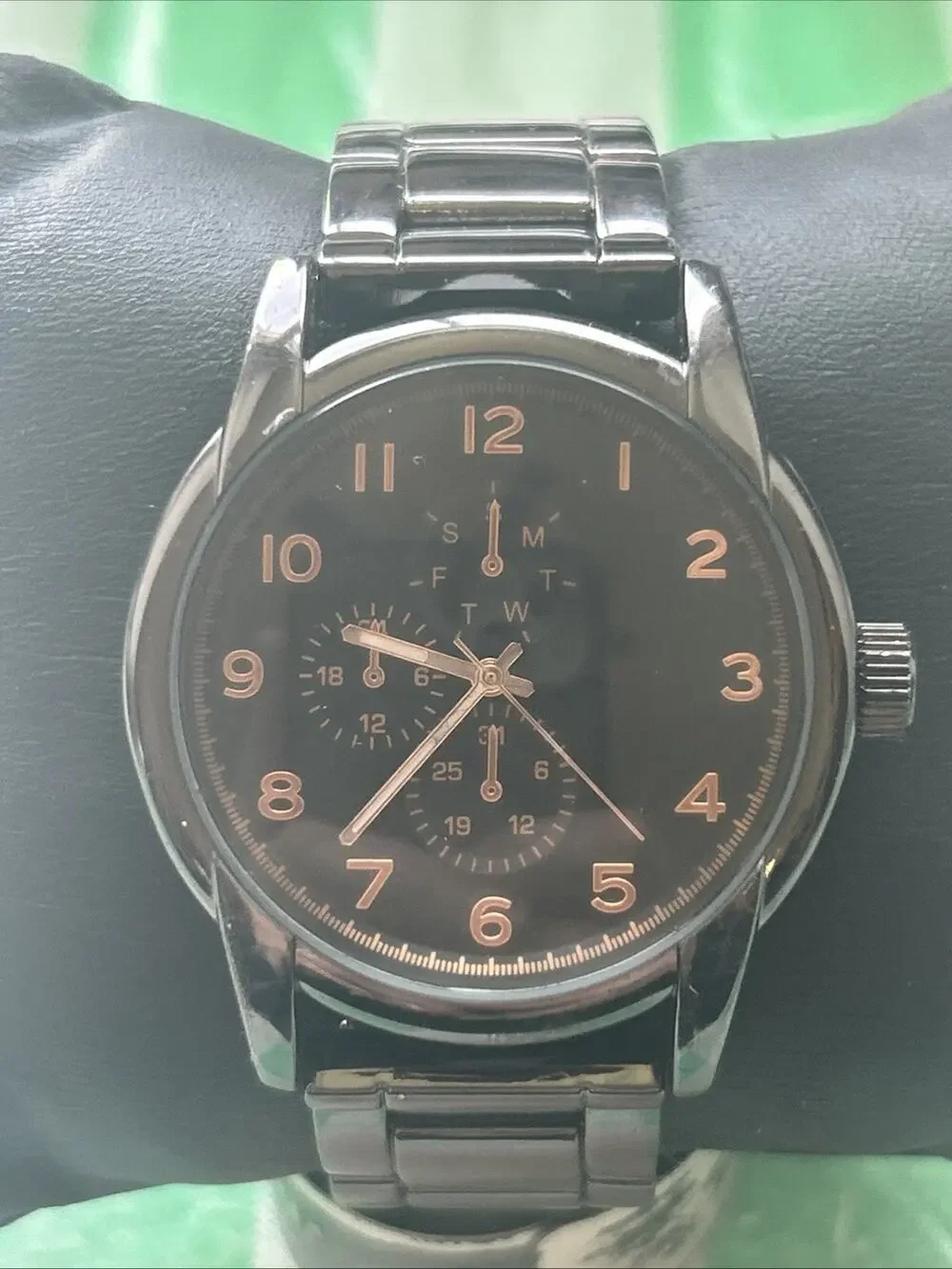 Black Tone Rose Gold Indices Men’s Quartz Watch